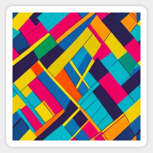 seamless Geometric pattern of lines Sticker